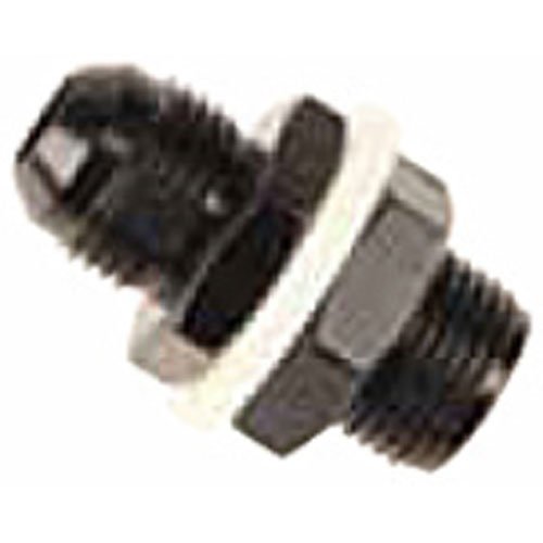 Fragola Performance Systems #6 Fuel Cell Bulkhead W/Washers & Nut Black 483106-BL