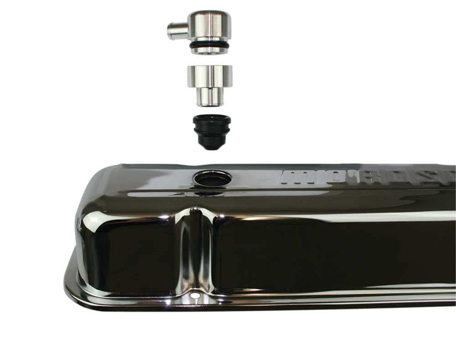 GM COPO VALVE COVER ADAPTER, BREATHER IN VALVE COVER WITH 1.22 HOLE Moroso