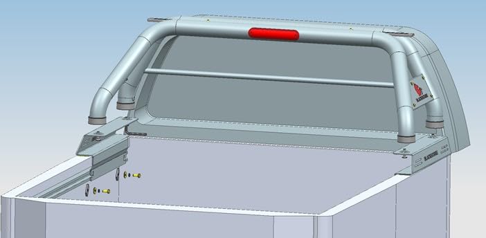Off Road Black Horse Classic Roll Bar Black Compatible with 2022-2023 Nissan Frontier-RBB22