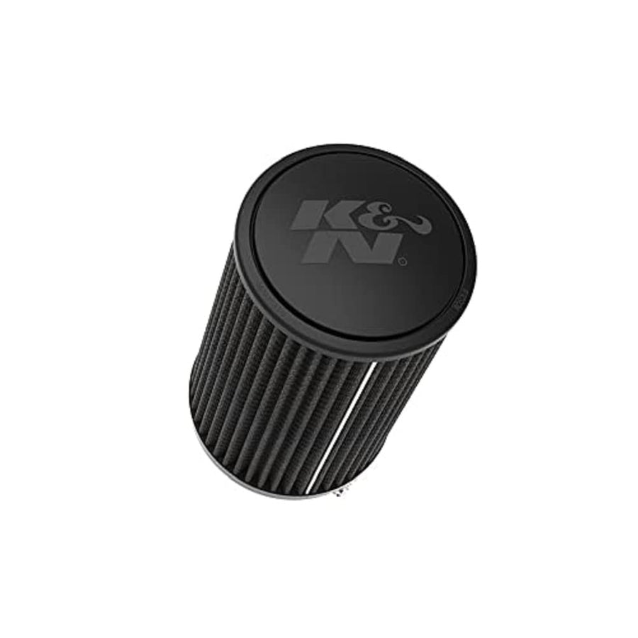 K&N Lifetime Universal Dryflow Clamp-On Air Filter: Dry Synthetic, Washable, Oil-Free: Flange Diameter: 4 In, Filter Height: 9 In, Flange Length: 1.5 In, Type: Dry Synthetic, RU-3112HBK