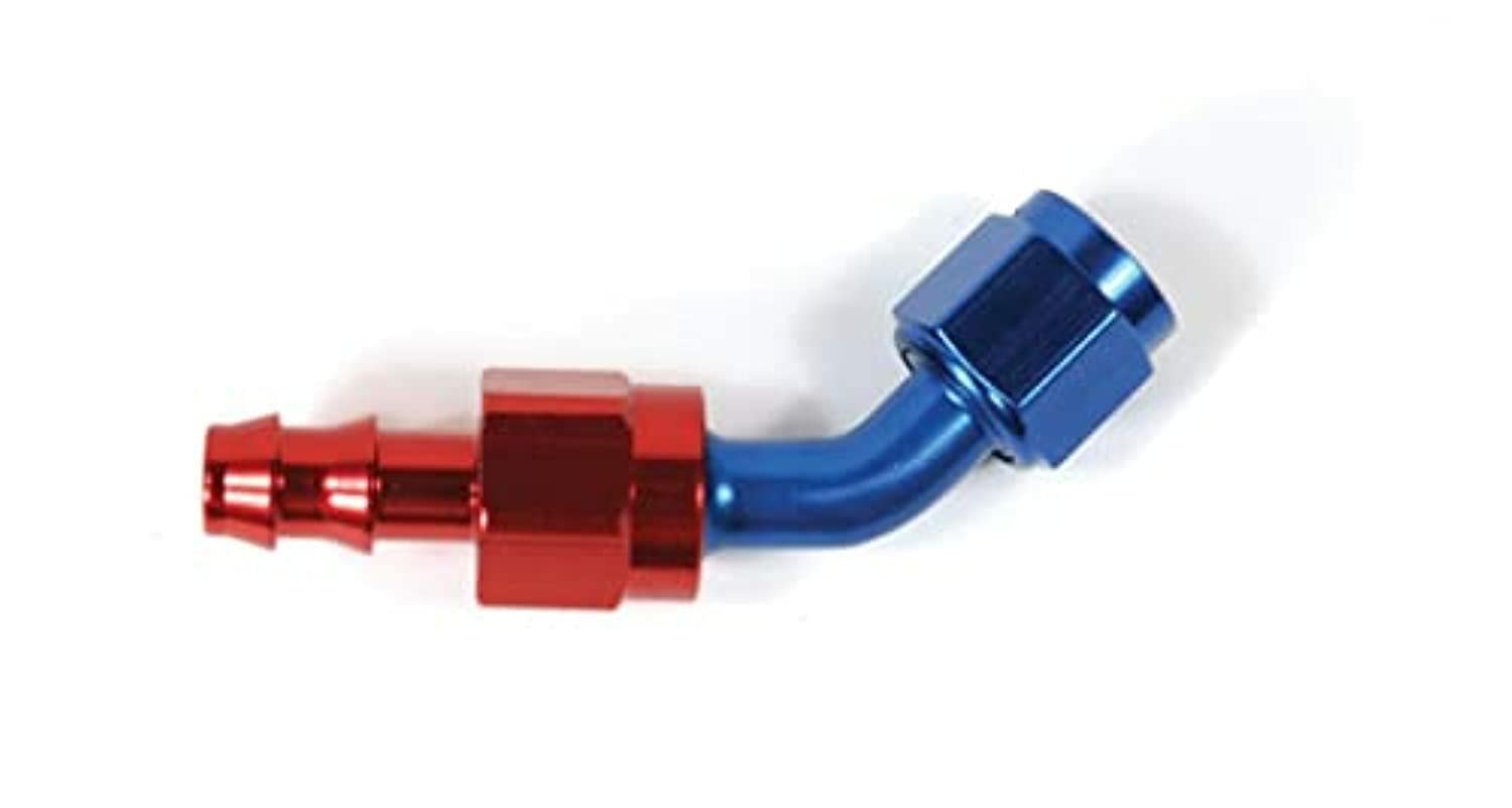 520845 Speedfx -8an X 45 R/b Push-on Hose End