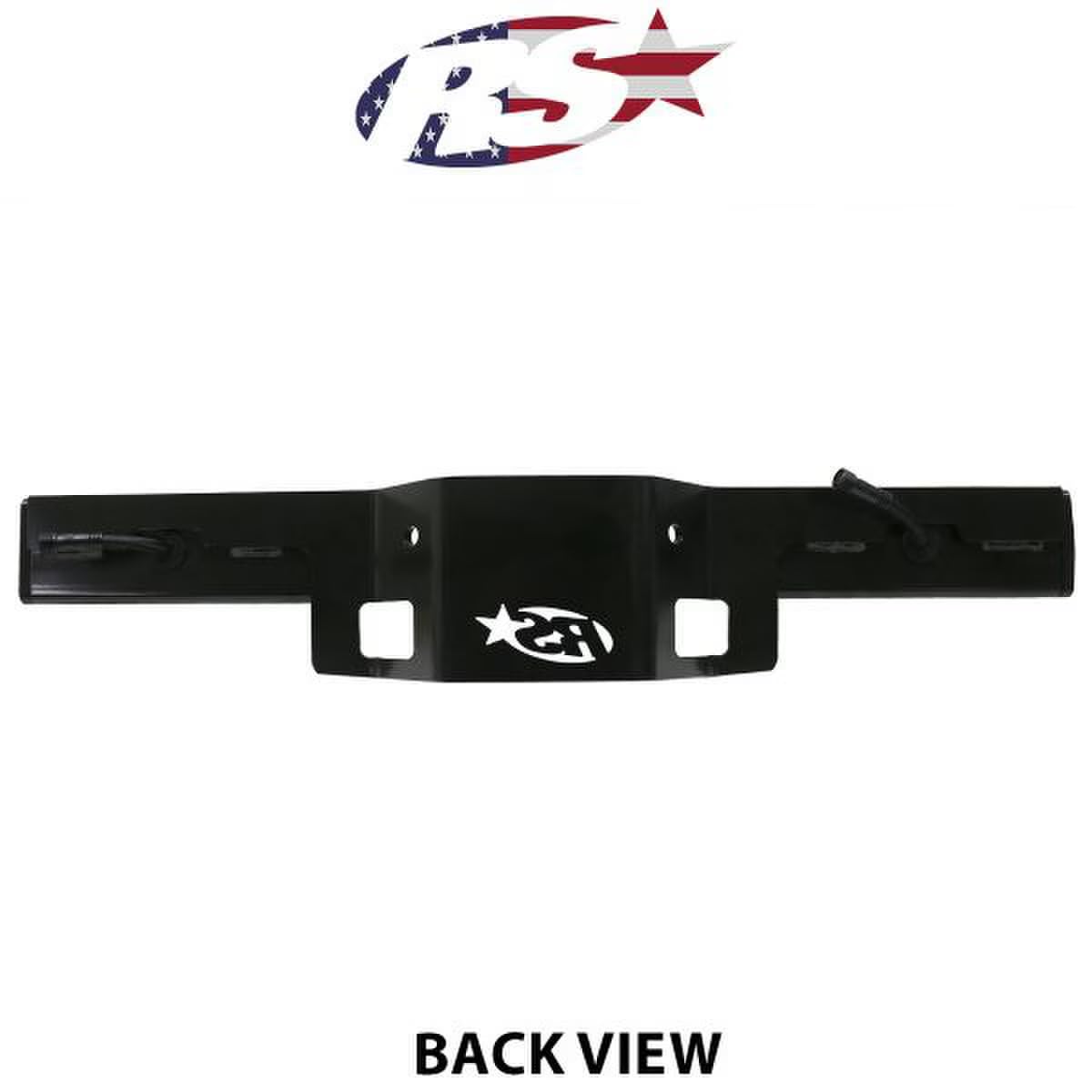 2020-2024 Chevy GMC 1500 Reverse Hitch Bar 7in LED Flood Lighting Heavy Duty Bolt-On Blacked Out Kit with Heated Lens and Dual End Light Cap
