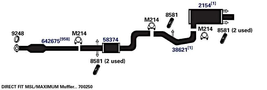 700250 AP Exhaust Products Muffler Exhaust