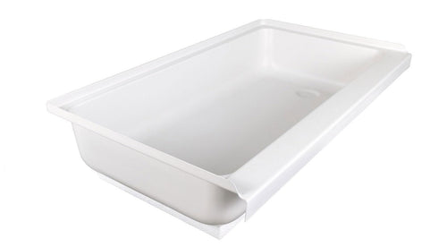 Shower Pan Assembly Icon 15445 SP2440-PW, Right Hand Drain, Deep