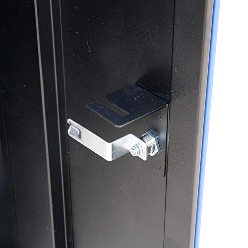 Garage Tool Storage System Montezuma - 30.5 x 12" Locking 2 Door Wall Cabinet with Magnetic Latches & Black Powder Coat Finish - BKMG30202WC