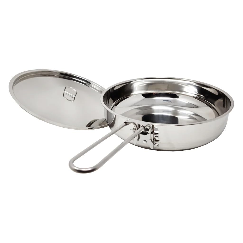 Stainless Steel The Pathfinder School Folding Skillet and Lid (10-Inch)