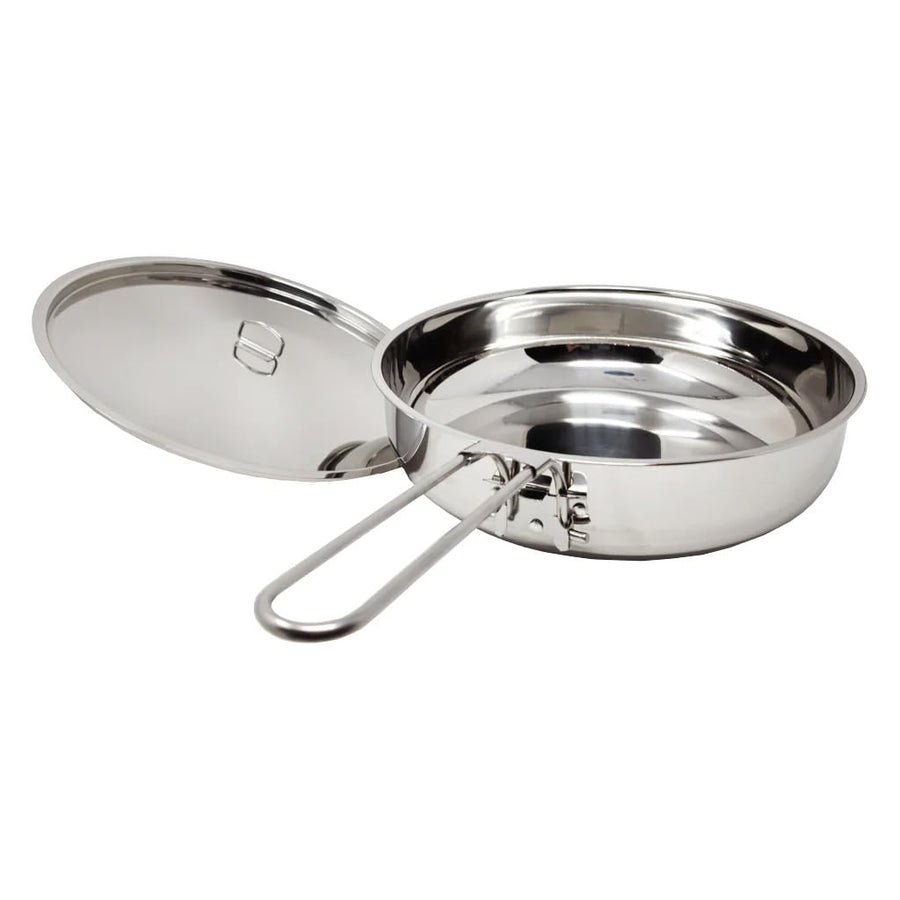 Stainless Steel The Pathfinder School Folding Skillet and Lid (10-Inch)