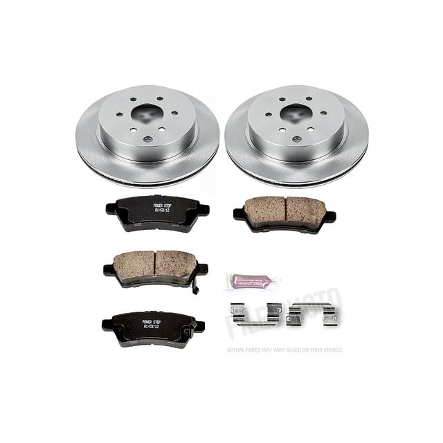 POWERSTOP Autospecialty KOE147 Rear Replacement Brake Kit-OE Brake Rotors & Ceramic Brake Pads For Nissan Pathfinder 2005-2012 [Model Specific]