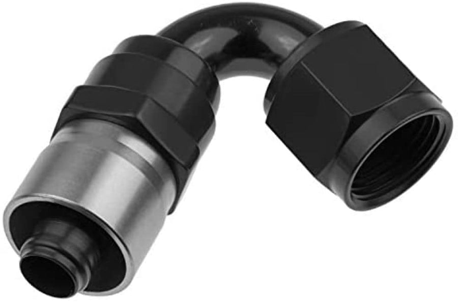 7120-10-2 Redhorse Performance Crimp Style Hose End (Black), 1 Pack