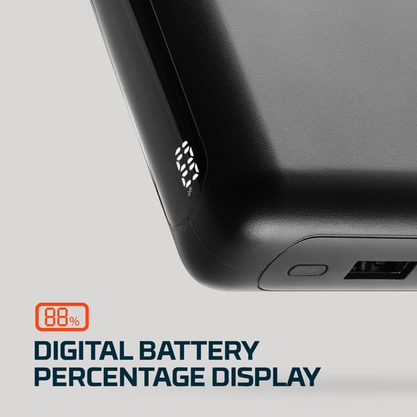 20K NEBO 20000mAh Power Bank | 74Wh Capacity, 2-Way Output Charging, Durable USB & USB-C Ports, Portable iPhone & Android Phone Charger, TSA Approved Travel Essential