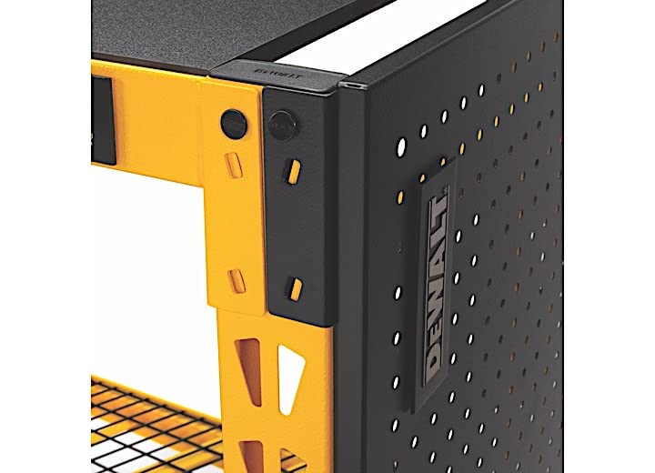 DEWALT 6-foot Pegboard Kit for Garage Storage Rack Shelving, Heavy-Duty Steel, Industrial Powder-Coating, 2.5cm Spacing