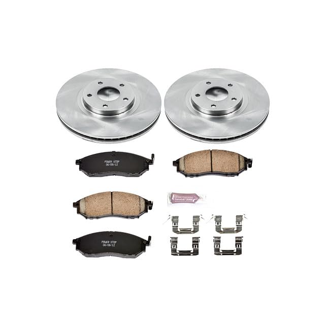 Power Stop Autospecialty KOE5263 Front Replacement Brake Kit-OE Brake Rotors & Ceramic Brake Pads For Nissan Murano 2011-2014 [Model Specific]