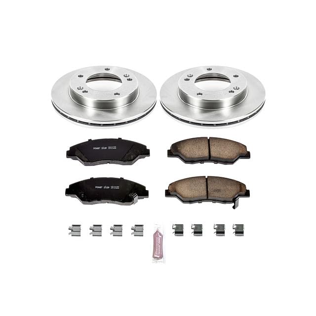 POWERSTOP Autospecialty KOE5179 Front Replacement Brake Kit-OE Brake Rotors & Ceramic Brake Pads For Kia Sportage 1998-2002 [Model Specific]