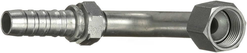 GlobalSpiral Couplings Gates 16GS-20FJX90L, Female JIC 37° Flare Swivel, Zinc Plated Carbon Steel, 6.06", 90° Bent Tube, 1" ID