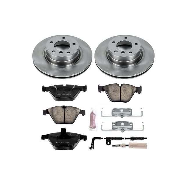 Power Stop Autospecialty KOE5280 Front Replacement Brake Kit-OE Brake Rotors & Ceramic Brake Pads For BMW 525i 2006-2007 [Model Specific]