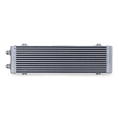 Mishimoto Dual Pass Universal Bar & Plate Oil Cooler Heat Exchanger, Large, Silver