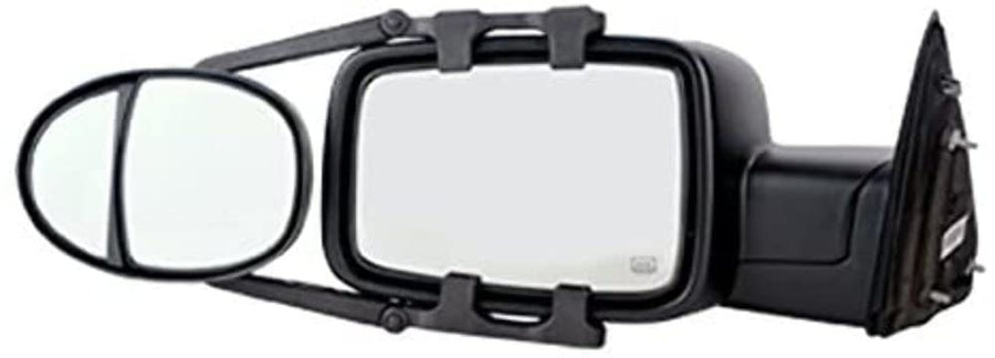 Dual-Lens K Source Universal Towing Mirror – Clip-On/Ratchet Mount System, Pair for Trucks & Trailers
