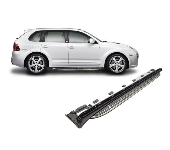 OEM Replica Black Horse Running Boards Compatible with 2011-2017 Porsche Cayenne-RPOCA