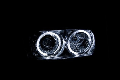 Chrome AnzoUSA Projector Halo Headlight - (Sold in Pairs)