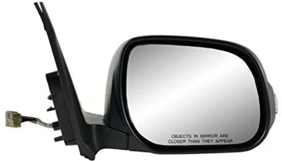 Toyota RAV4 Passenger Side Mirror, Japan Built, Textured Black w/PTM Cover, w/Turn Signal, Foldaway, Heated Power