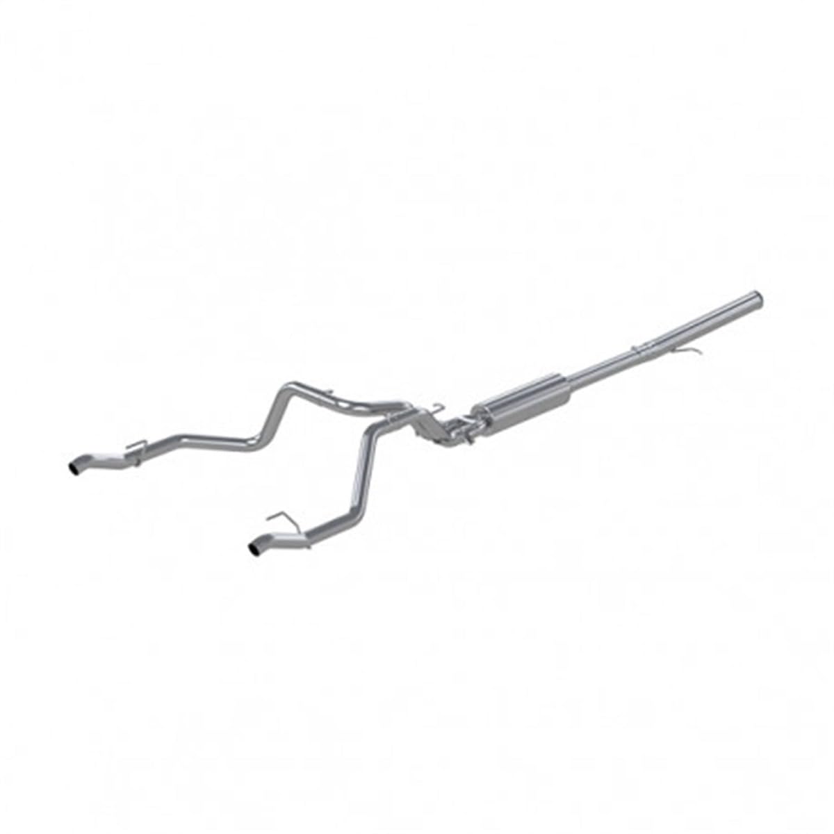 Chevy Silverado 1500 6.2L MBRP 19-Up 2.5in Catback Dual Rear Exit Aluminized