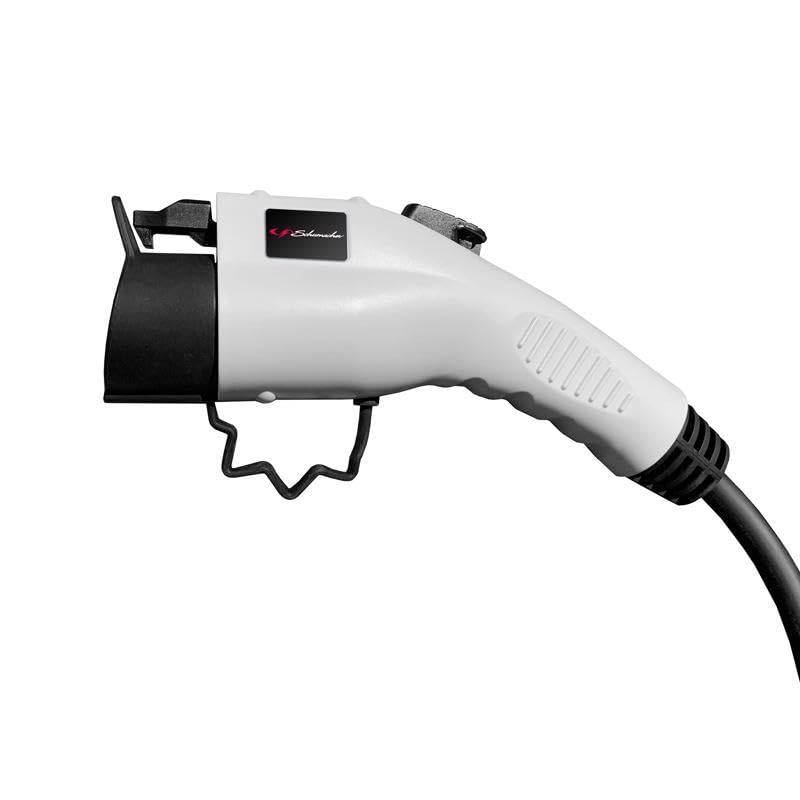 Schumacher Electric SC1455 Portable EV Charger Level 2 - up to 16A, Works with 120V or 240V Outlets, 28-Foot Charging Cable, Charges EVs 3X Faster