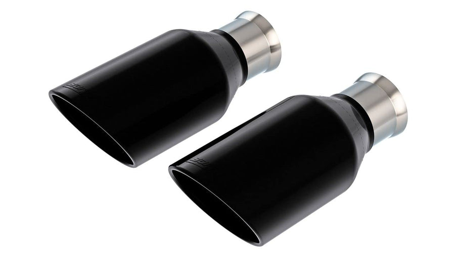 BORLA Performance Exhaust Tip Kit 60718 for 2021-2024 Ram 1500 TRX 6.2L V8 Automatic Transmission 4 Wheel Drive Crew Cab With Short Bed (5' 7") 141.5" Wheelbase 4 Door. Black Chrome On T-304 SS.