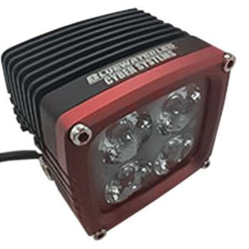 Cyber 400S T-H Marine LEDBW-908-2-R-DP 3.8 x 3.2 x 1.6 in. LED Housing Flood Light Black & Red