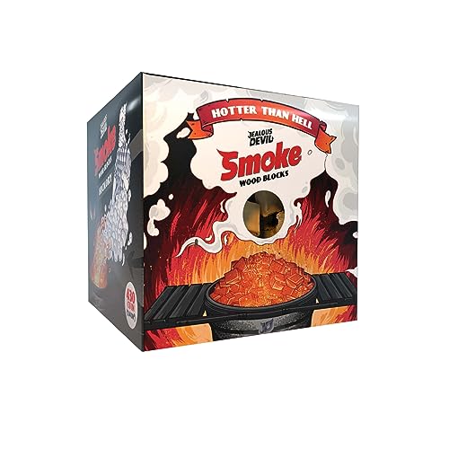 Premium Smoke Hickory Wood Blocks, 430 cu. in. - 100% Natural Wood Chunks Ideal for Smokers, BBQ, and Grilling