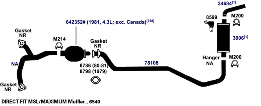 Flange AP Exhaust 8798