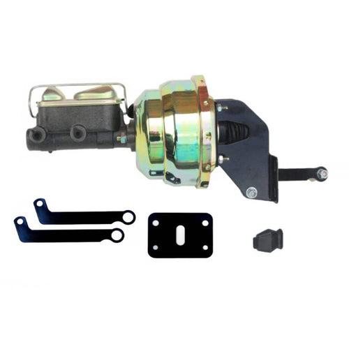 8 Inch LEED BRAKES Dual Power Booster, 1 Inch Bore Master (Zinc)