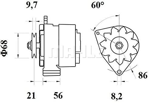 MAHLEORIG MG 124 Mahle D48789 Alternators
