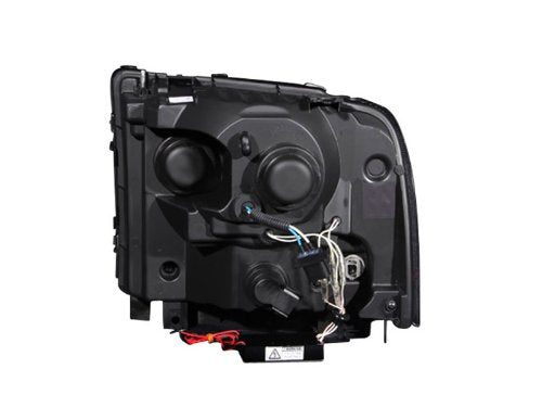 Ford Anzo USA 111117 Black Projectors with Halos Headlight Assembly - (Sold in Pairs)