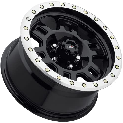 15X8 Vision Wheel 5X5.5 3.7BS Manx 398 Gloss Black Machined Lip