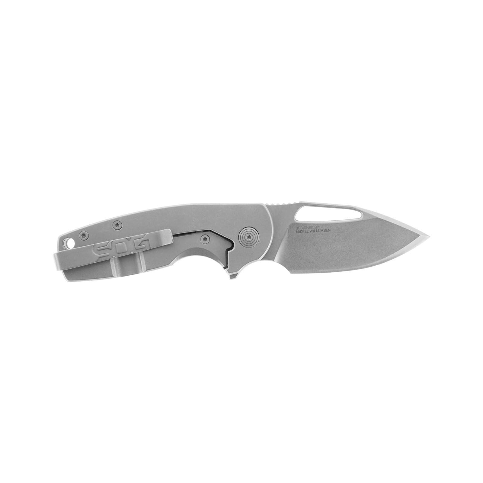 SOG adult unisex Flk Frame Lock SOG X MIKKEL COLLABORATION STOUT GREEN SILVER, Multi