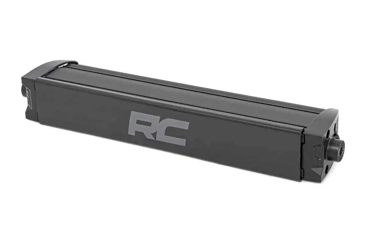 12" Rough Country LED Light Bar with Amber DRL - 60W, 4,800 Lumens, Spot Focus Beam, Waterproof Off-Road Lighting for UTV, ATV, Jeeps, Truck