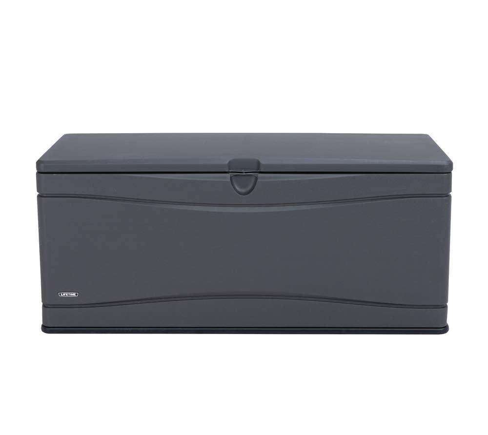 Heavy Duty LIFETIME 60298 Outdoor Storage Deck Box, 130 Gallon, Gray