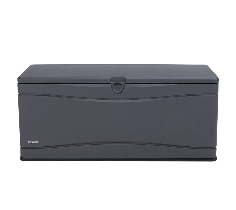 Heavy Duty LIFETIME 60298 Outdoor Storage Deck Box, 130 Gallon, Gray
