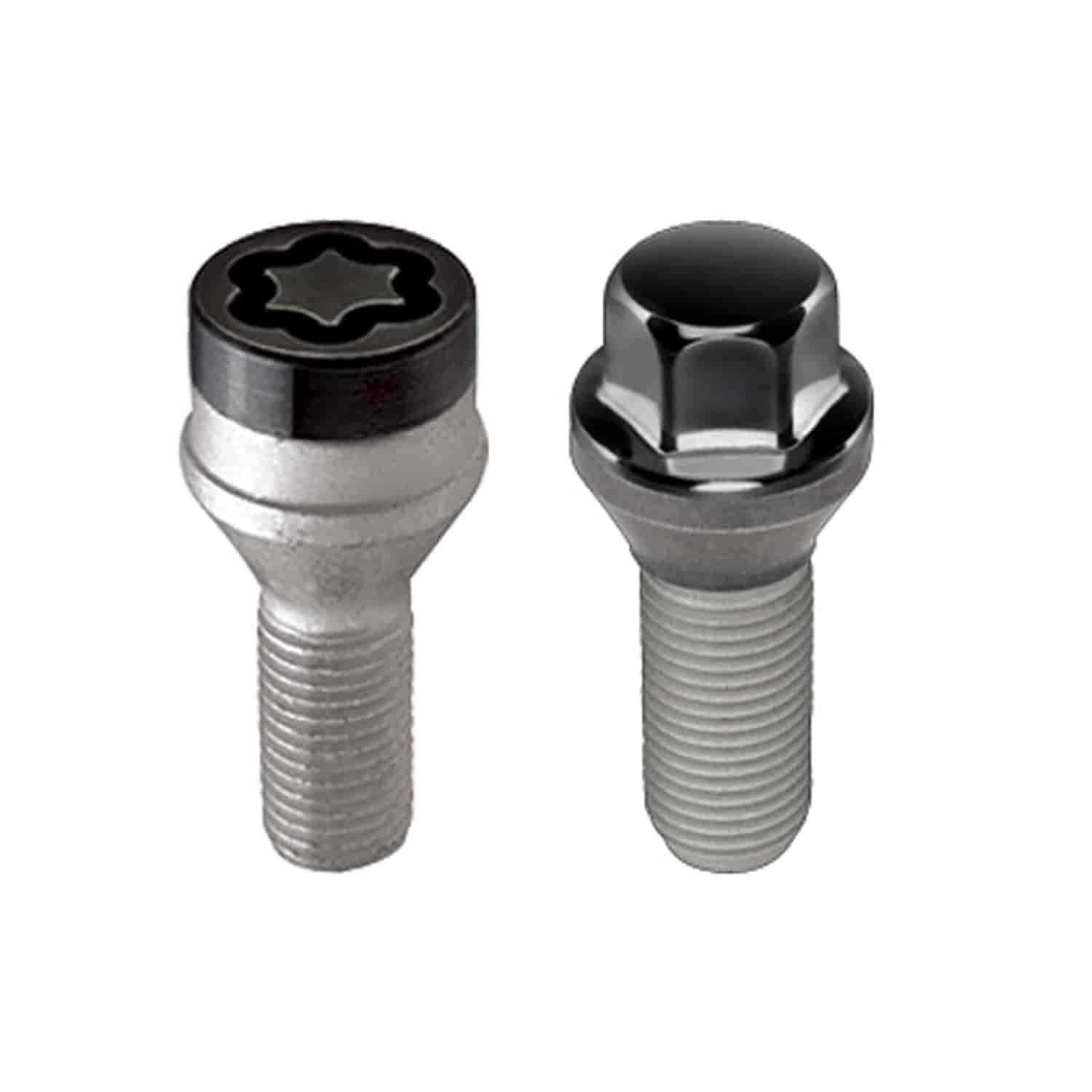 McGard 67261BK Black M12 x 1.25 Cone Seat Thread Size Lug Bolt Wheel Installation Kit for 5 Lug Vehicles