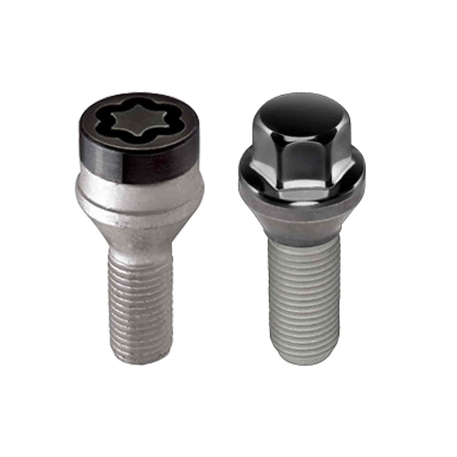 McGard 67261BK Black M12 x 1.25 Cone Seat Thread Size Lug Bolt Wheel Installation Kit for 5 Lug Vehicles