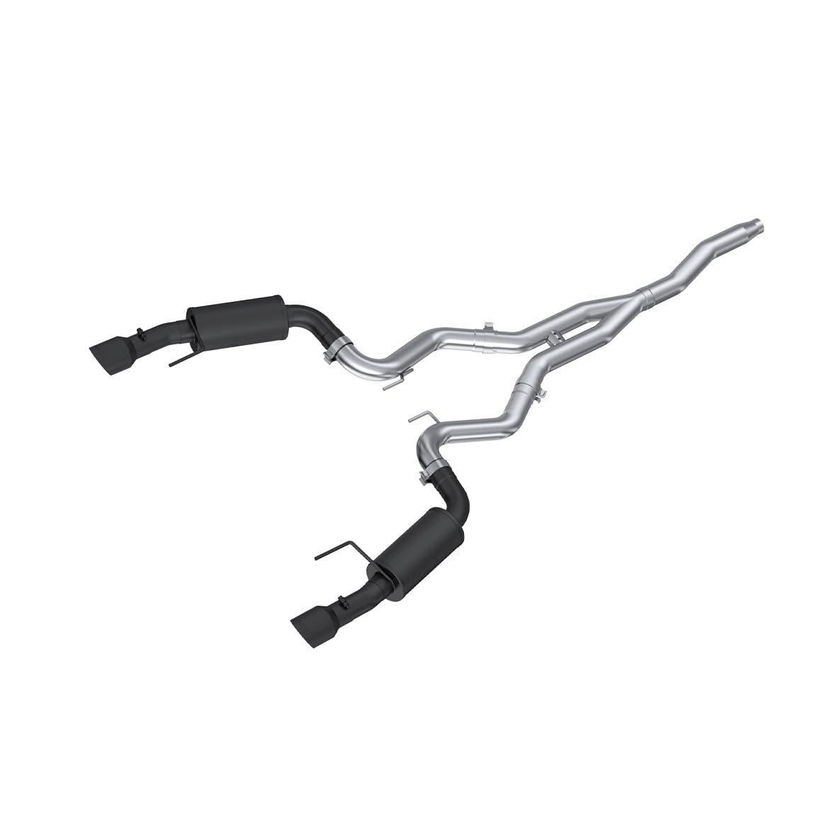 3" MBRP Cat Back, Dual Split Rear, Street Version Exhaust System with 4.5" Tips (Black Coated)