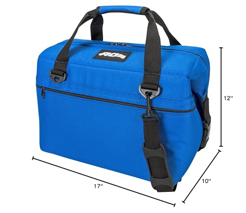 AO Coolers Soft-Sided Original Cooler Bag, Leak-Proof, Insulated, Lightweight, Royal Blue, 24-Can
