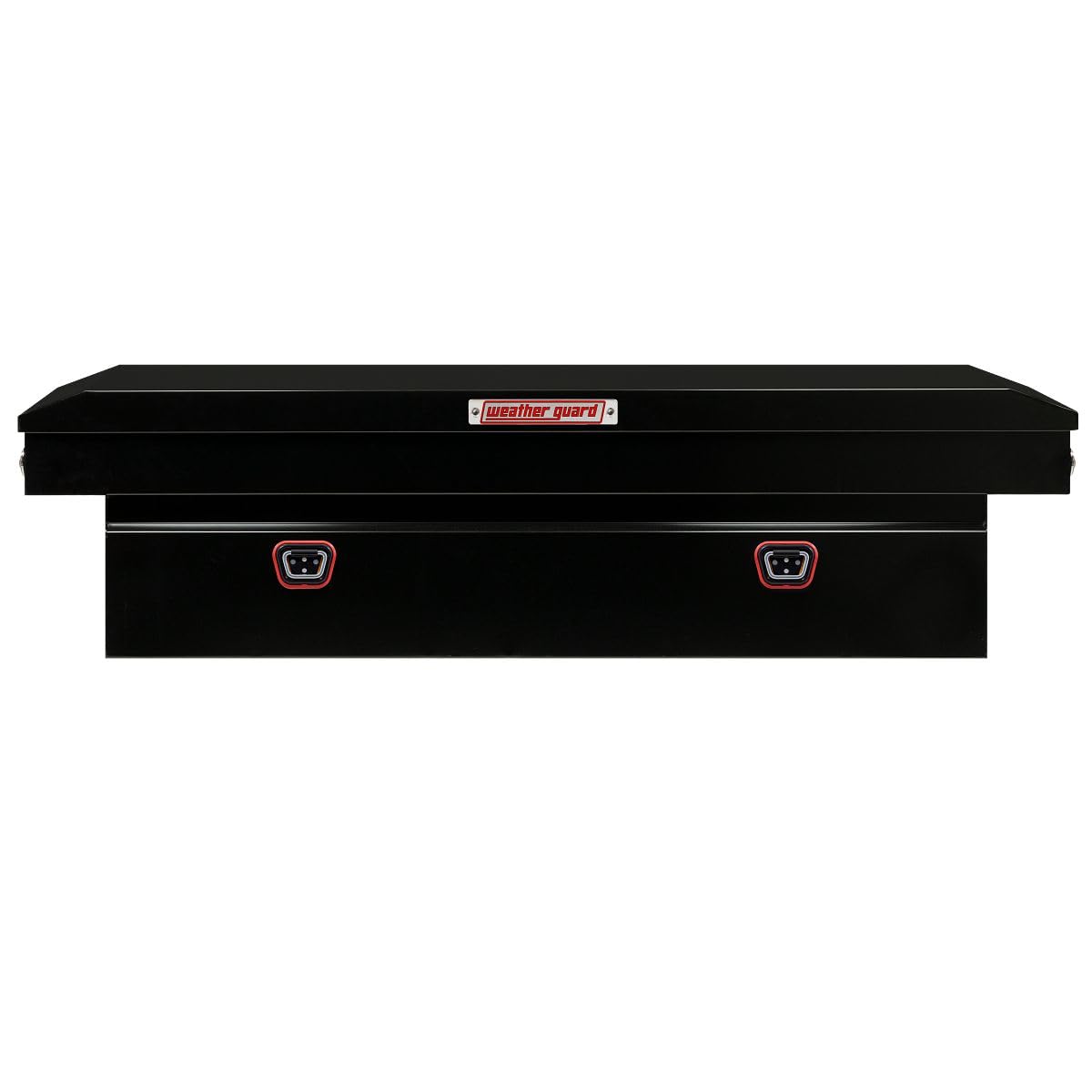 Weather Guard Saddle Truck Box Model 126-5-04, Steel, for Full Size Trucks, Standard Profile, Gloss Black, 11.0 cu ft Capacity