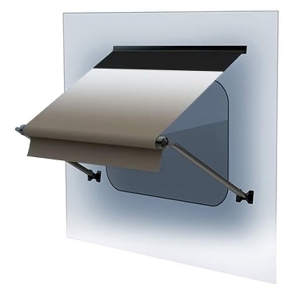 5'6" XL RV Window Awning Roller Assembly - Solera® Sand Fade (Black When Closed) #V000335369