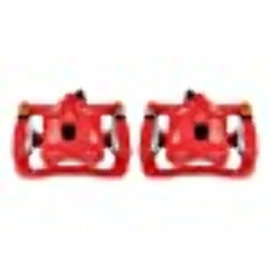 Power Stop Pair of High-Temp Red Powder Coated Rear Calipers For Hummer H3 2006-2010, Hummer H3T 2009-2010 [Model Specific]