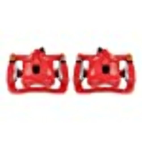 Power Stop Pair of High-Temp Red Powder Coated Rear Calipers For Hummer H3 2006-2010, Hummer H3T 2009-2010 [Model Specific]