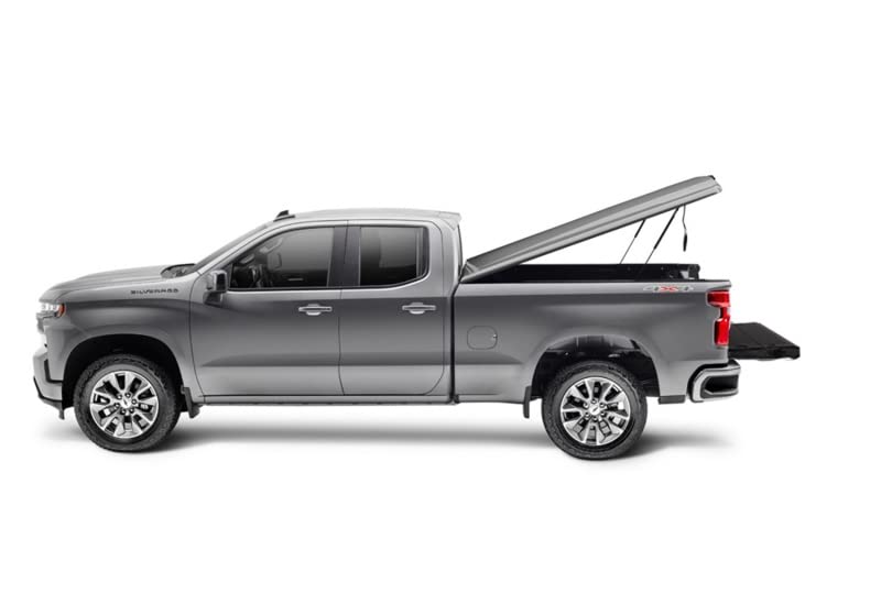 UnderCover RealTruck Elite LX One-Piece Truck Bed Tonneau Cover | UC1238L-G9K | Fits 2019 - 2023 GMC Sierra 1500 (G9K - Satin Steel Metallic) Crew/Ext Cab w/ MultiPro Tailgate 5' 10" Bed (69.9")