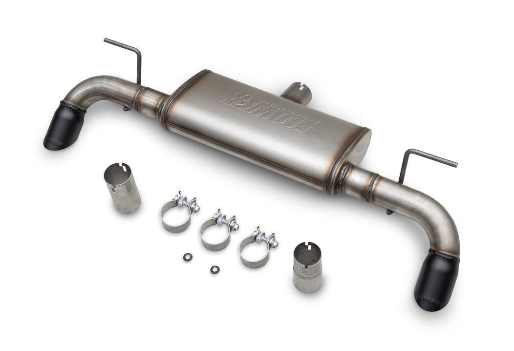 Flowmaster FlowFx 718154 Axle-Back Exhaust Stainless Dual Exit Black Tips