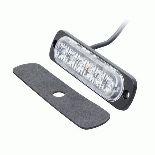 Heise Marker Lights Bi-Color Blue/Amber - 4.4 Inch - 6 Led