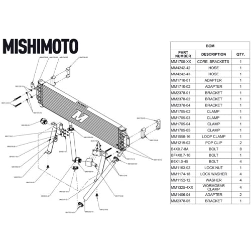 Mishimoto Transmission Cooler MMTC-DMAX-17SL, Compatible With Chevrolet/GMC 6.6L Duramax (L5P) 2017-2019